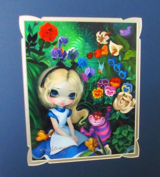 Disney Alice In The Garden Wonderland Signed Jasmine Becket - Griffith Print