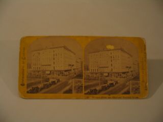 Carbutt Stereoview Photo Cdii Sherman House Chicago Illinois 52 Stein As - Is