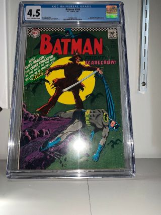 Batman 189 Cgc 4.  5 Off White Pages 1st Silver Age Appearance Of Scarecrow