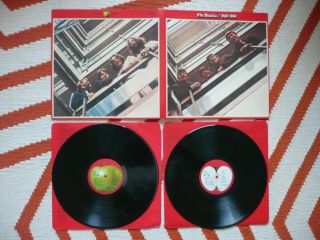 The Beatles 1962 - 1966 Double Vinyl Uk 1973 Apple Emi 3/4/3/3 Matrix 2 Lp Exc