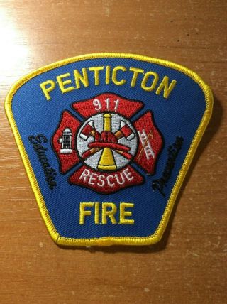 Patch Canada Bc British Columbia Fire Rescue Ems 911 Penticton