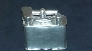 Vintage Sterling Silver Lift Arm Pocket Cigarette Lighter Made In Mexico 1.  5 " T