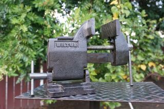 Vintage Wilton 4  Jaw Tilting Bench Vise,  W/pipe Grip,  Gunsmith,  Machinist 121118