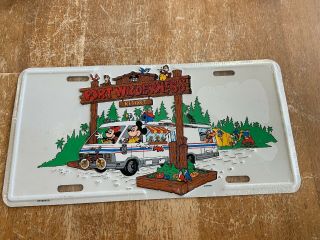 Vintage Disney Fort Wilderness Licence Plate In Plastic