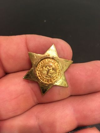Brass Chicago Park District Police Pin