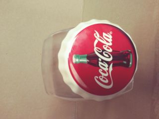 Vintage Coca Cola Coke Glass Canister Cookie Candy Jar