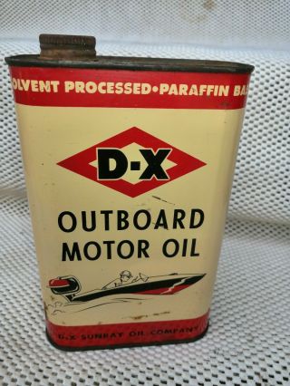 Vintage D - X Outboard Motor Oil Qt.