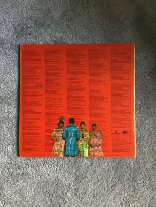 The Beatles Sgt Pepper 1st Press PMC7027 Parlophone Vinyl Record LP VG 2