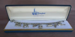 Vintage Wdp Disneyland Charm Bracelet 7 Charms