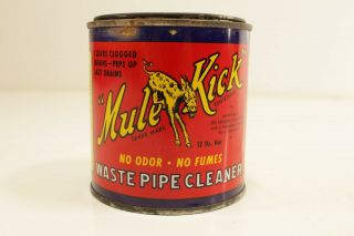 Vintage J.  A.  Sexauer Mfg.  Co.  Mule Kick Waste Pipe Cleaner Can