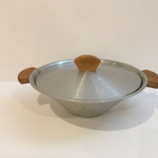 Vintage Atom Pop Pocorn Popper Aluminum Bun Warmer Dish Bowl