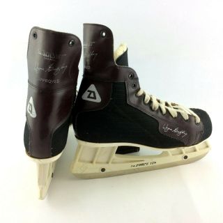 Vintage Daoust Wayne Gretzky Ice Hockey Skates Size 6 27cm Blades Leather Body