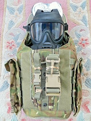 British Army Gsr Gas Mask (size 3/2),  Vacuum Filters & Good Haversack