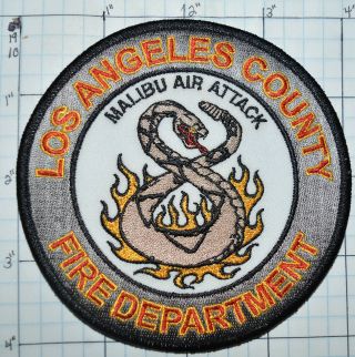 California Los Angeles County Fire Dept Malibu Air Attack Patch