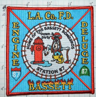 California Los Angeles County Fire Dept Engine 87 Patch