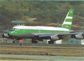 Cathay Pacific Convair Cv - 880 Aviation Airline Postcard