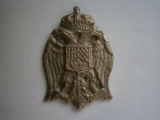 Wwii Kingdom Yugoslavia Army Chetnik Serbia Cockade Badge War Metal Tin
