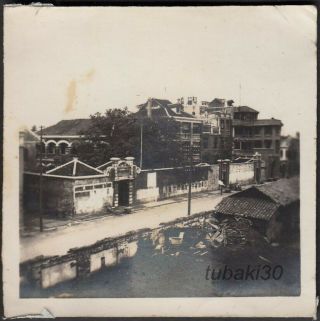 S16 China Yichang Hubei 湖北省宣昌 1930s Photo View Of City 1