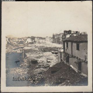 S15 China Yichang Hubei 湖北省宣昌 1930s Photo Destroyed City