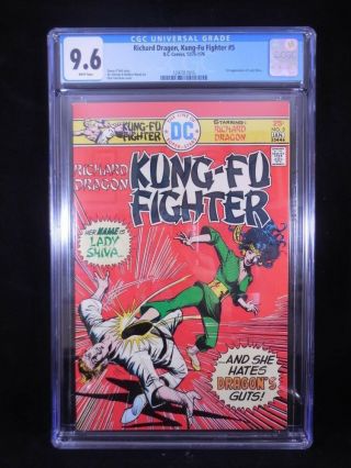 Richard Dragon Kung Fu Fighter 5 Cgc Graded 9.  6 White Pages 1st Lady Shi