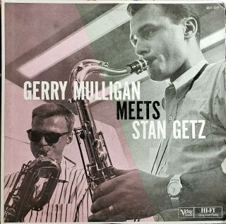 Gerry Mulligan Meets Stan Getz Verve Mg V - 8249 Mono Lp Nm Jacket Vg