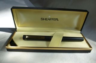 Vintage Sheaffer Targa Matte Black Fountain Pen With 14k Nib,