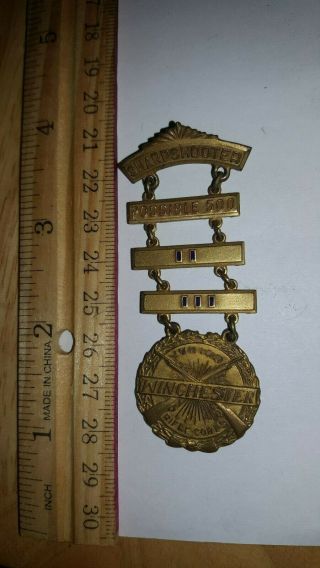 Vintage 1924? Winchester Junior Rifle Corps Sharpshooter Medal Possible 500