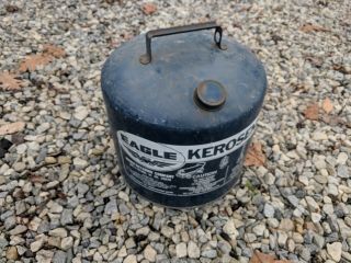 Vintage Eagle 5 - Gallon Galvanized Steel Kerosene Can Kes5 Vgc