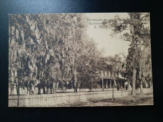 Dorchester Inn Eagan Studio C.  1910 Summerville Sc South Carolina Postcard Pc