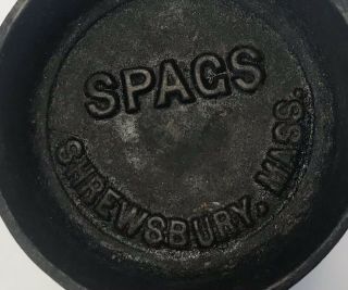 Vintage Advertising SPAG ' S DEPARTMENT STORE SHREWSBURY MA Cast Iron Mini Pan 6 