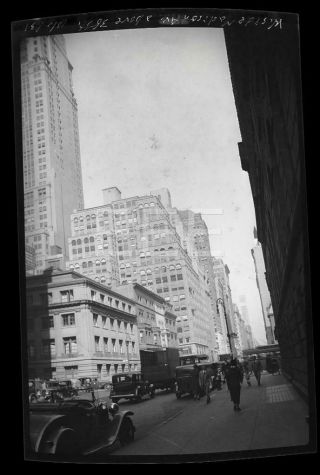 1931 Madison Ave 38th St Manhattan Nyc York City Old Photo Negative S205