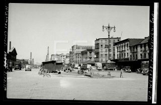 1937 West Warren St Construction Manhattan Nyc York Old Photo Negative 298s
