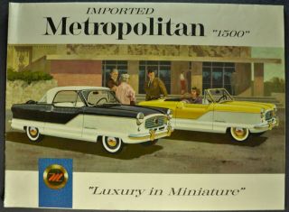 1959 - 1960 Metropolitan 1500 Brochure Coupe Convertible Amc