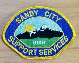 Patch Police Sandy City Support Services Utah State