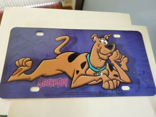 Scooby Doo License Plate Vintage 12 " X 6 " 1998