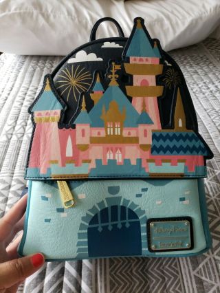 Disney Parks & Disneyland Loungefly Sleeping Beauty Castle Mini Backpack.  Nwt