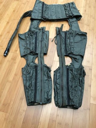 Anti - G Military Pilot Csu - 15/p Aramid Cutaway Garment Size Small Reg Green