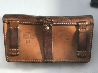 Vintage Swiss Army 65 Leather Ammo Military Pouch