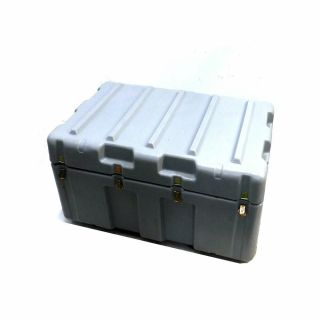 Hardigg Gray Rolling Roto - Molded Heavy Duty Equipment Case 42.  5 " X 27.  25 " X 22 "