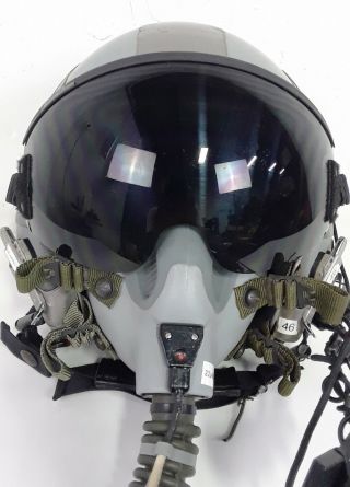 Hgu - 55/p Flight Helmet With Oxygen Mask And Face Shield