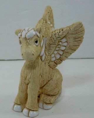 Artesania Rinconada Pegasus Winged Horse Ceramic Figurine Uruguay Retired