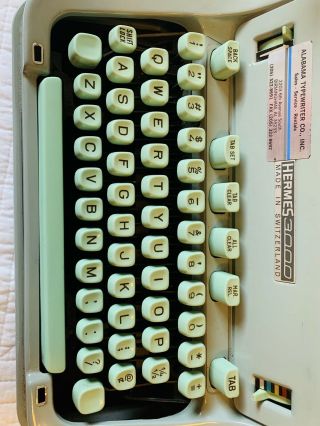 Vintage Hermes 3000 Typewriter