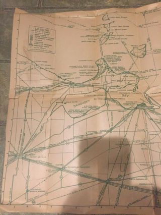 Vintage Map Of Ohio Lake Erie Island District Early Americana H.  F.  Gerold 2