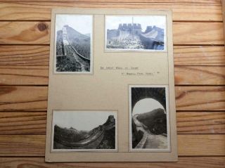 1930s Great Wall Of China At Nankow Pass Hopei 4 X Photographs Images - China