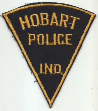 Hobart Indiana In Police Patch Old