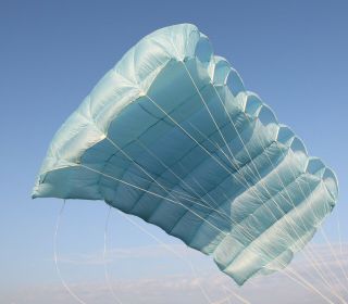 Swift 178 Reserve - vintage 5 cell skydiving parachute canopy - light blue 2