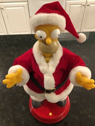 Homer Simpson " Singing Dancing Santa Claus " Father Christmas Character