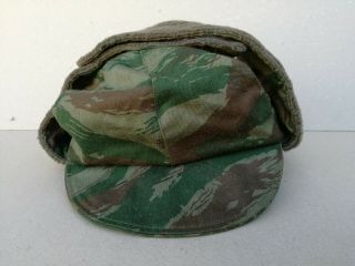 Yugoslavia Bosnia Serb Army tigerstripe camo 1990s war winter padded earflap cap 3