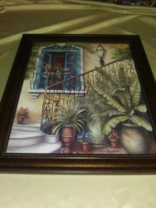 Home Interiors Picture By John Zaccheo.  Stairway Setting.  Rare Find