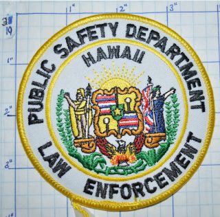 Hawaii Public Safety Dept Law Enforcement Police Dept Patch